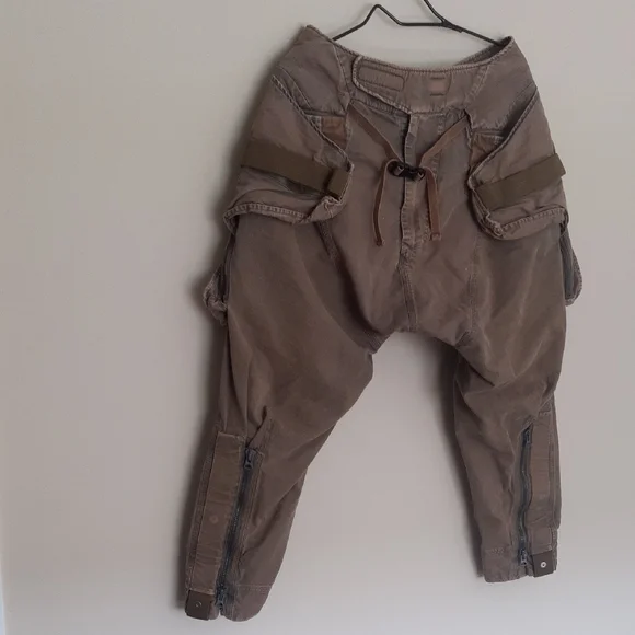 HAMCUS Brown Cargo Pants with Straight-Leg Cut - Picture 14 of 15